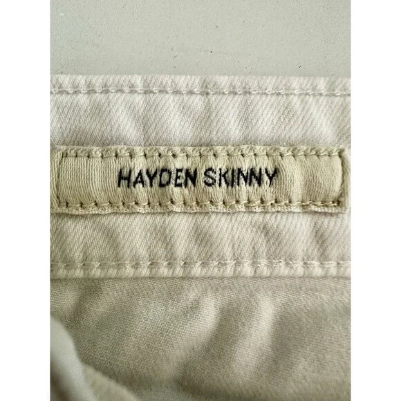 Lucky Brand Skinny Jeans Women's Size 10/30 White Hayden SKINNY Pants Light Wash - Picture 10 of 15